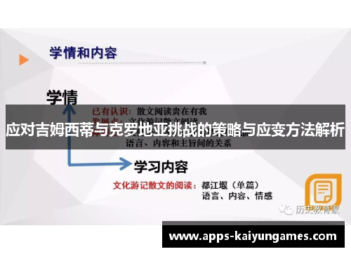 应对吉姆西蒂与克罗地亚挑战的策略与应变方法解析